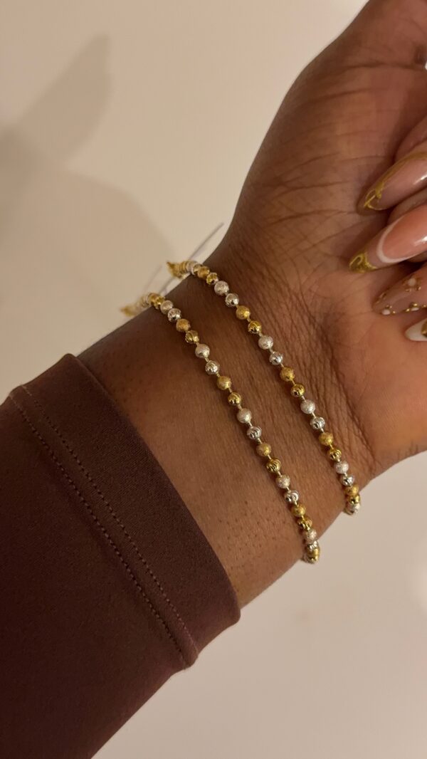 Gold replica bracelet (two tone)