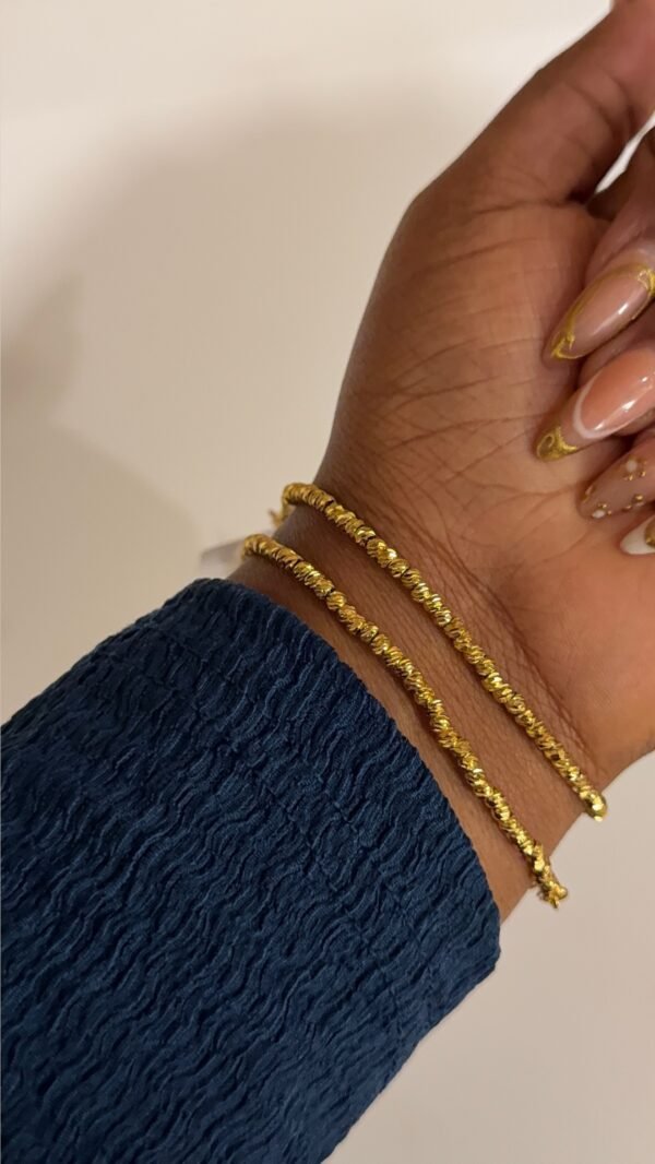Diamond cut bracelet