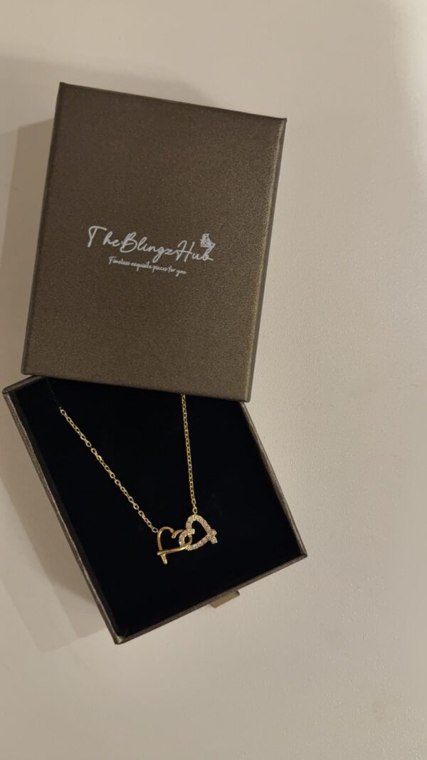 Interlock heart necklace
