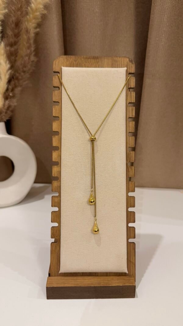 Waterdrop lariat necklace