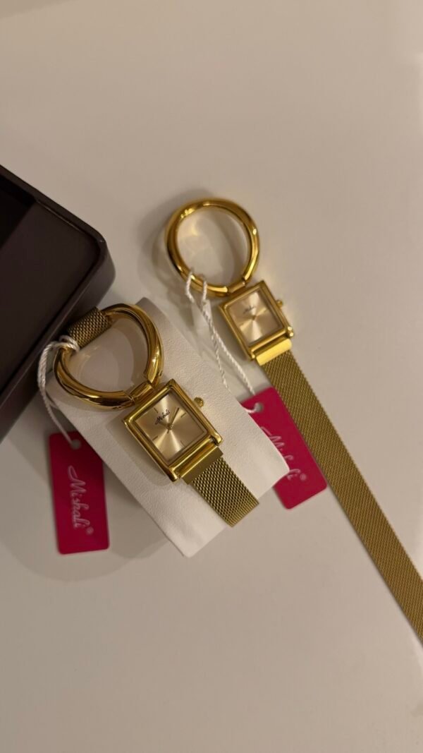 Buckle mesh watch