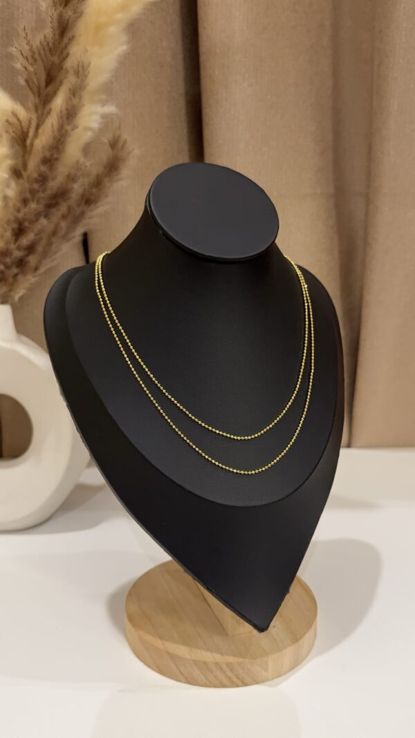 Layered plain necklace