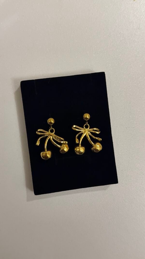 Bow Cherry earrings